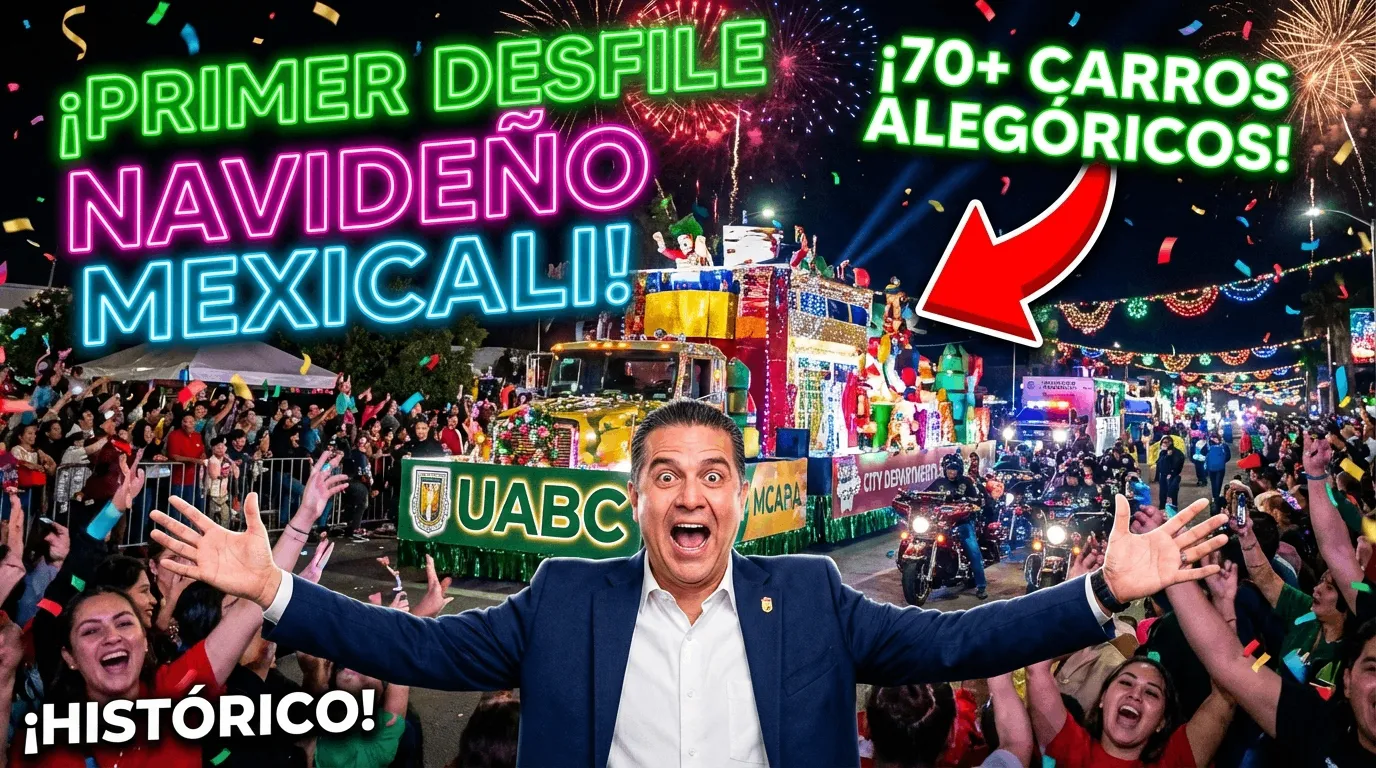 Mexicali estrena su primer Desfile Navideño Municipal