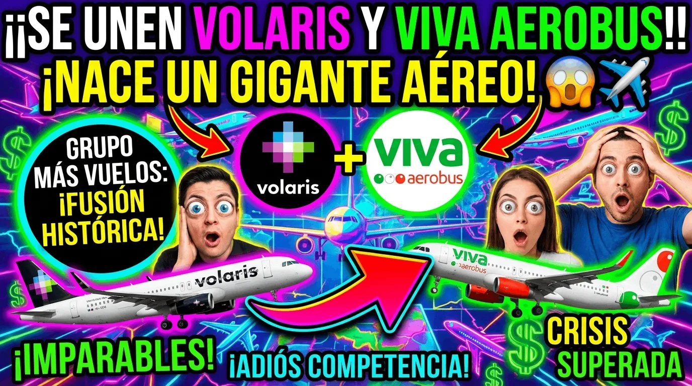 Volaris y Viva Aerobus anuncian su unión bajo el nombre «Grupo Más Vuelos»